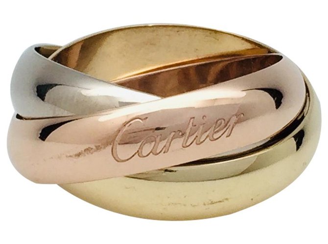 cartier three gold wedding band price