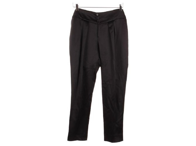 Saint Laurent Pants, leggings Black Synthetic  ref.122672