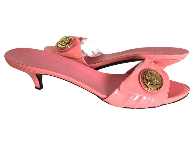 Gucci Mules Pink Patent leather  ref.122815