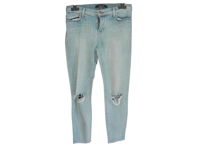 J Brand Jeans Hellblau Baumwolle  ref.122965