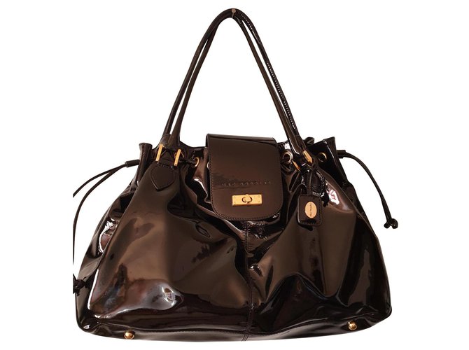 Mac Douglas Bolsas Preto Couro envernizado  ref.122977