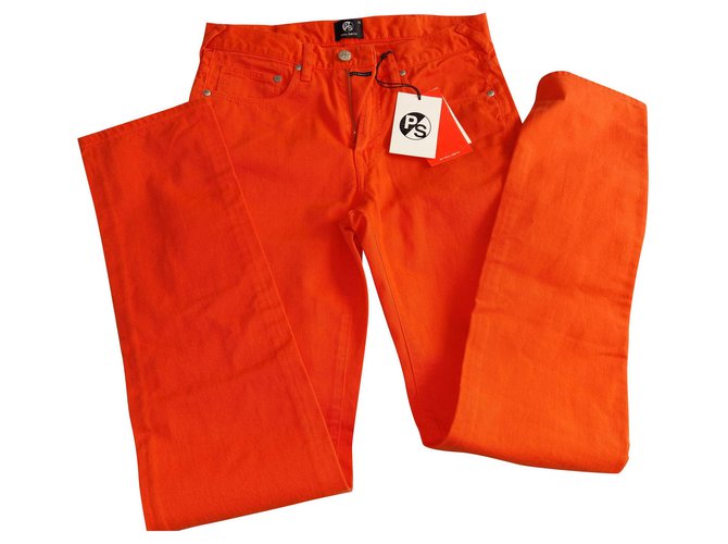 Paul Smith Pantalons Coton Orange  ref.123013