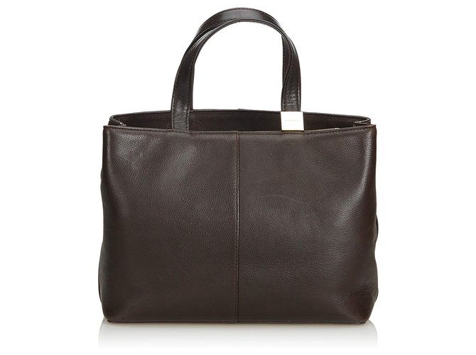 Burberry Black Leather Handbag  ref.123094