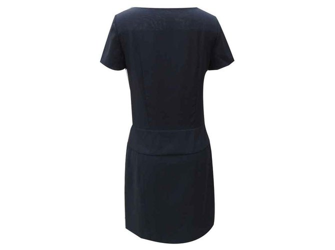 Chloé Dresses Black Silk Cotton Wool  ref.123161