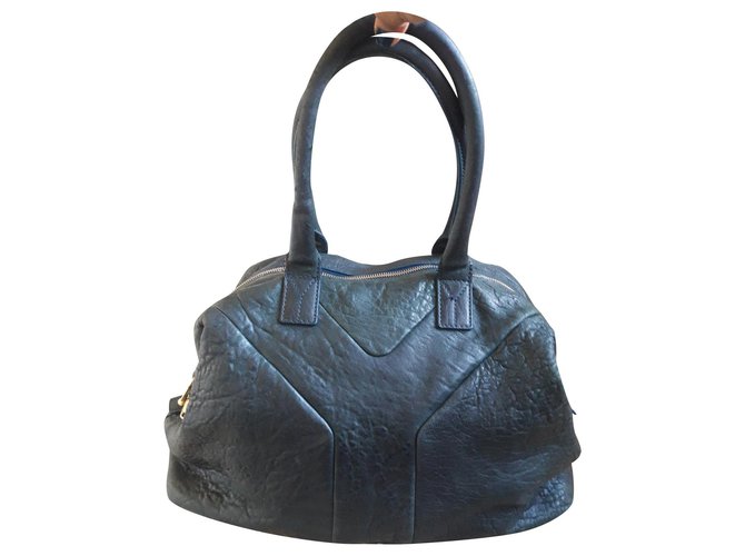 Borsa Yves Saint Laurent in pelle verde oliva 