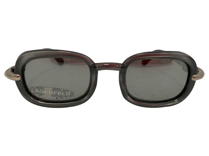 Karl Lagerfeld Sunglasses Silvery Acetate  ref.123571