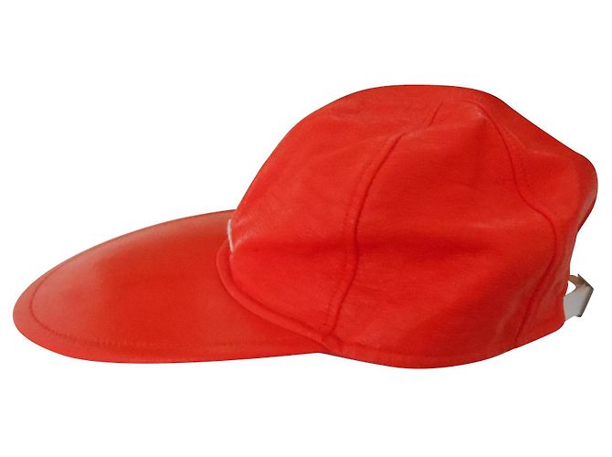 Courreges Courrèges cap orange vinyl