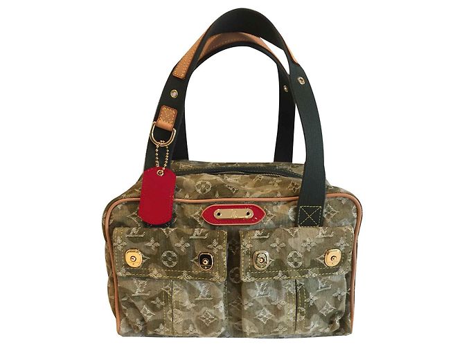 Louis Vuitton Jasmin Monogramouflage Denim Hellgrün