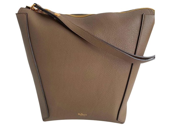 Mulberry Camden Cuir Taupe  ref.123710