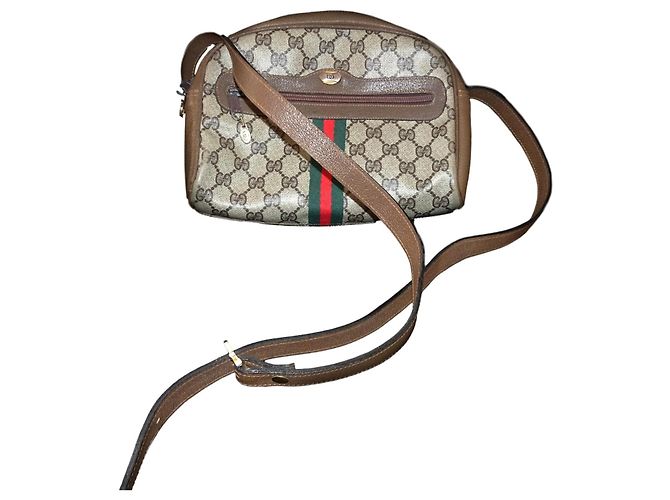 Gucci monogram Ophidia web stripe crossbody bag