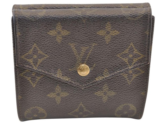Louis Vuitton wallet Brown Cloth  ref.123750