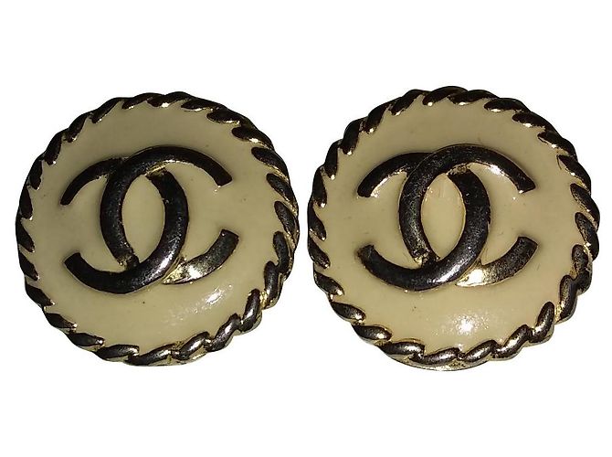 Chanel Clip On Ohrringe Metall Mehrfarbig Mehrfarben