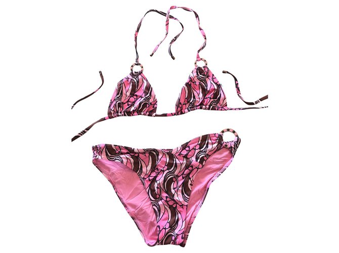 Calvin Klein Swimwear Pink Dark red Nylon  ref.123870