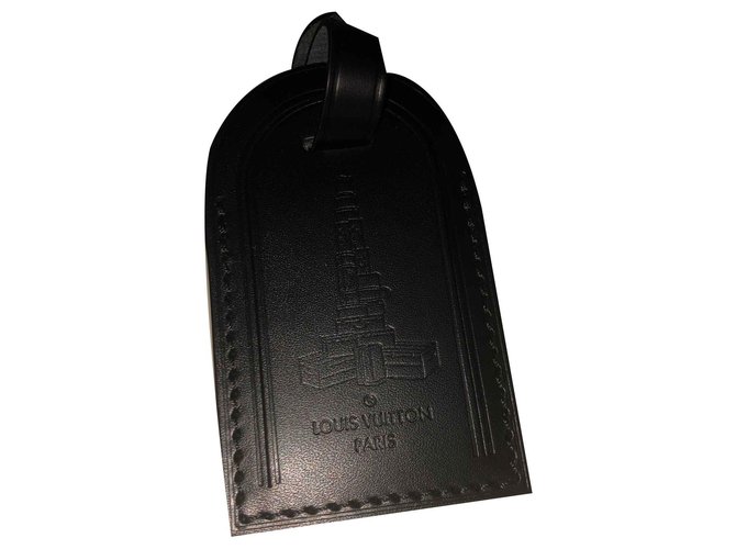 Louis Vuitton Amuletos bolsa Negro Cuero  ref.123902