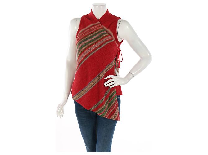 Gilet Ralph Lauren in seta e lino Multicolore