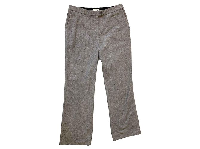 Pantalones bootcut Erdem By H&M de lana gris Gris antracita