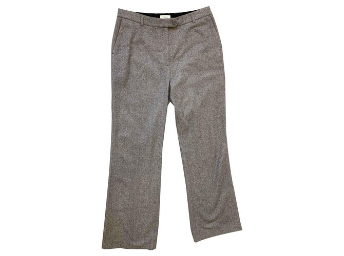 Erdem Pants, leggings Dark grey Wool  ref.123922