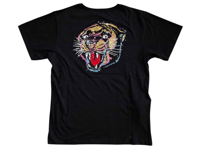 gucci sequin tiger t shirt