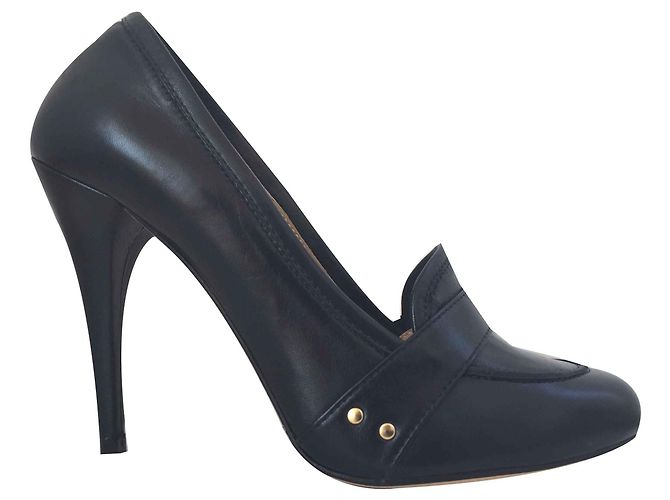 Autre Marque Lamarthe Pumps Dunkelblau Leder 39
