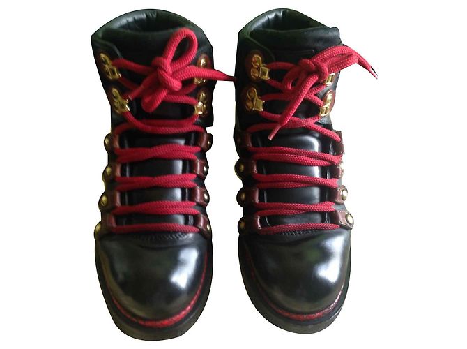 Louis Vuitton l. BOTAS ANKLE VUITTON Negro