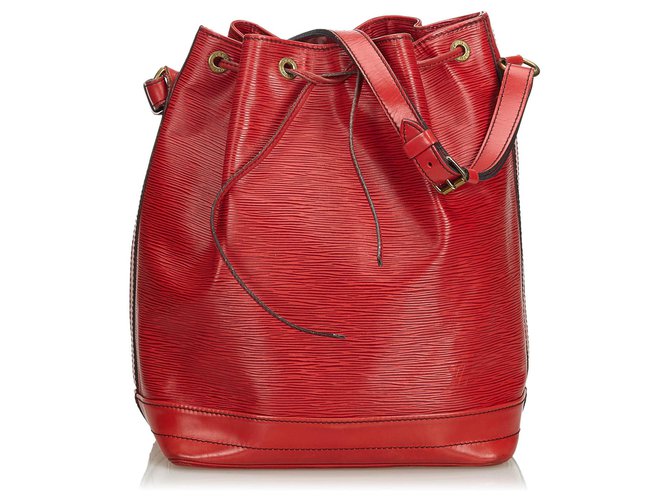 Louis Vuitton Red Epi Noe Leather  ref.124176