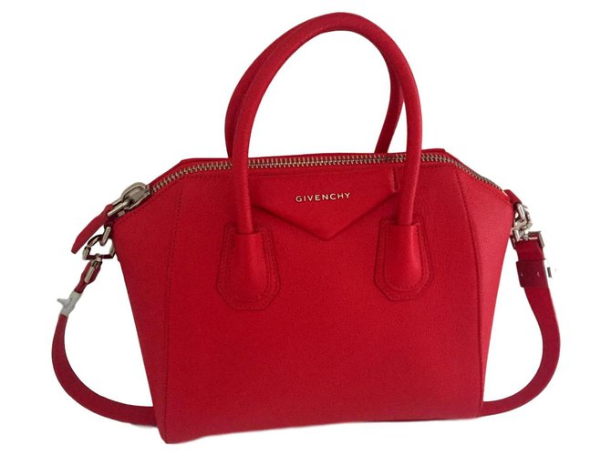 Givenchy Small Antigona Red Leather  ref.83789
