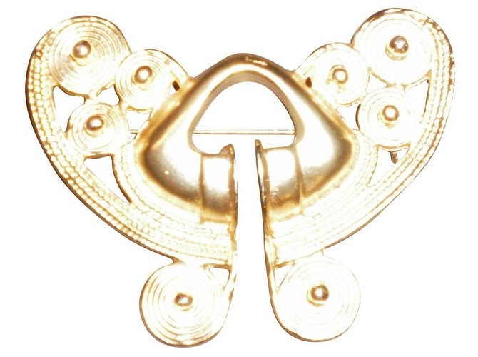 Balenciaga Alfinetes e broches Dourado Metal  ref.124114