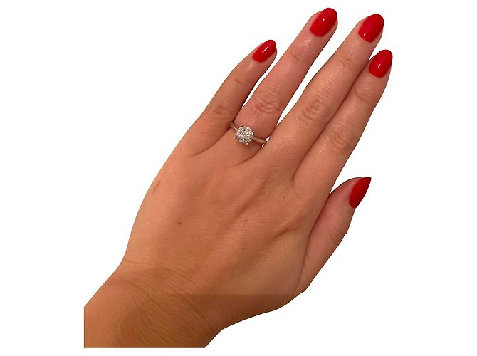 Autre Marque Marc Orian Solitärring Weißgold Multi Diamanten