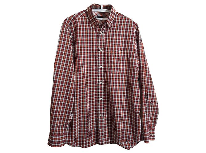 Camicia Bogner a quadri tartan in cotone da uomo