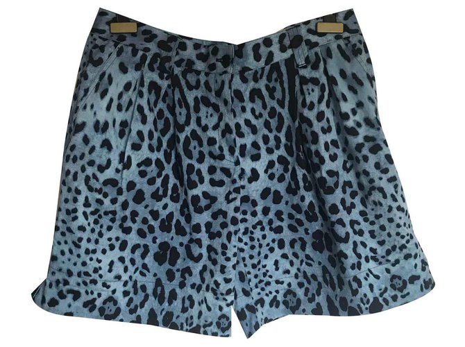 Dolce & Gabbana Pantalones cortos Azul Algodón  ref.124454