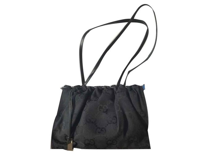 Gucci Borse Nero Panno  ref.124475