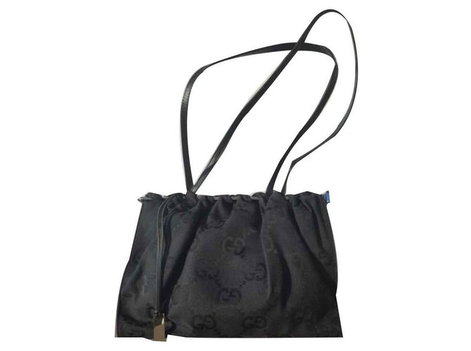 Gucci Handbags Black Cloth  ref.124475