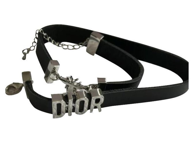 Christian Dior Dior Bee Bracelet Black Leather  ref.124521