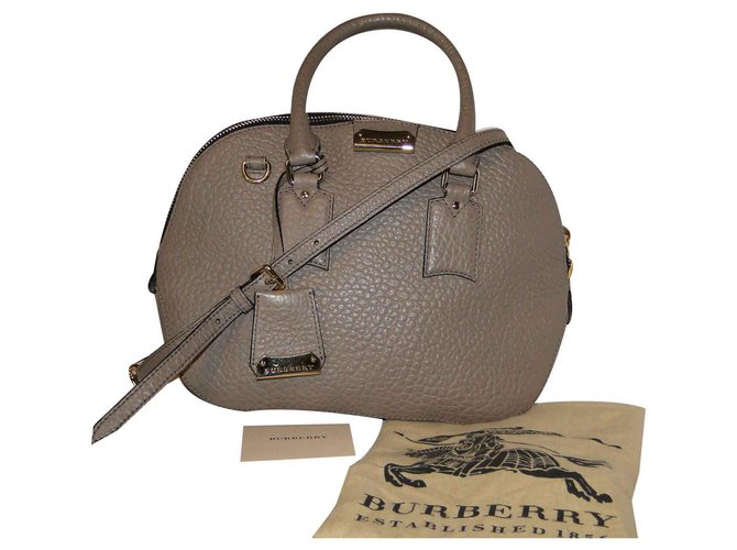 Burberry Orchard beige Medium grained leather  ref.124611
