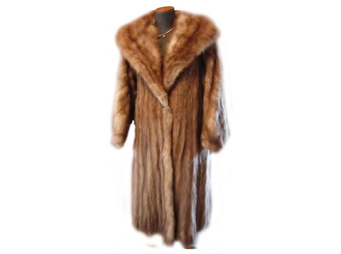 Autre Marque ZIBELINE Manteaux, Outerwear Light brown Fur  ref.124899