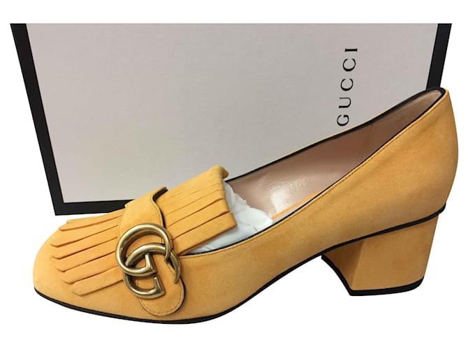 Gucci Marmont Yellow Suede  ref.124903