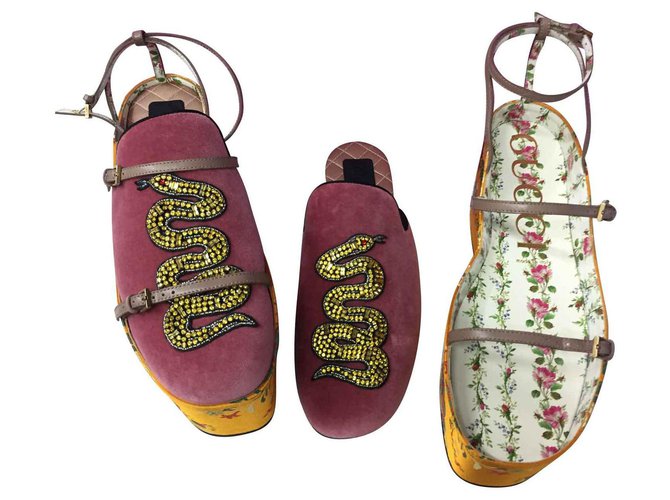 Gucci Tibet sandals Multiple colors Leather  ref.124908