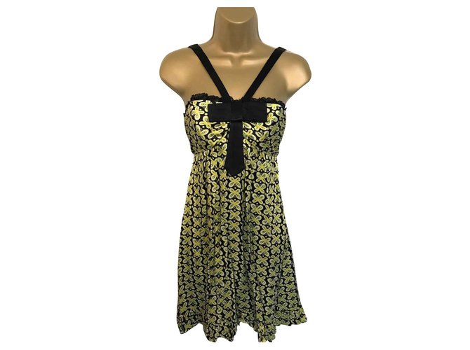 betsey johnson yellow dress