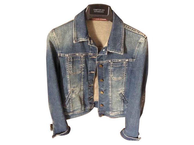 Comptoir Des Cotonniers Jean jacket Blue Cotton  ref.124967