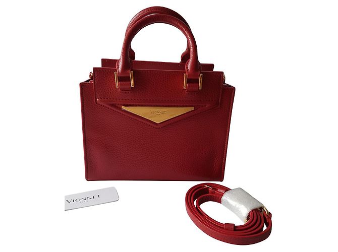 Vionnet Borse Rosso Pelle