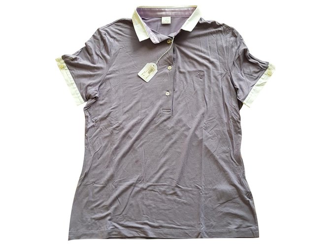 Fay short sleeves Lavender Silk Cotton Viscose Elastane  ref.125146