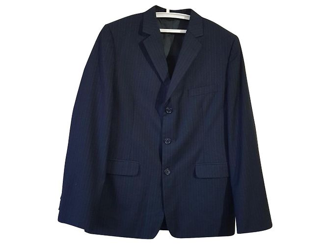 Blazer Calvin Klein azul marinho listrado