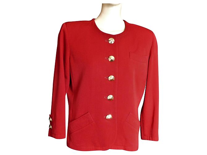 Yves Saint Laurent Red Wool Jacket 