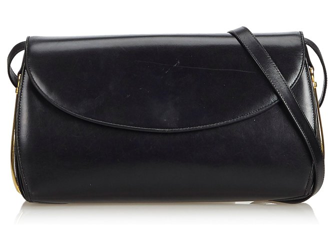 guccissima black leather crossbody bag