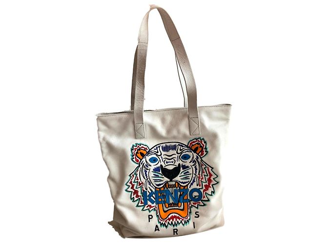 Kenzo Ledertasche in Weiß