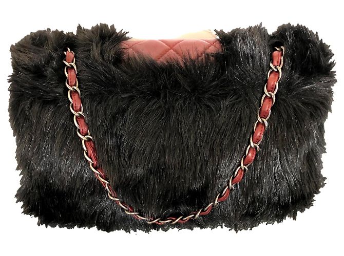 Chanel Paris-Shanghai bolso Timeless de cuero borgoña