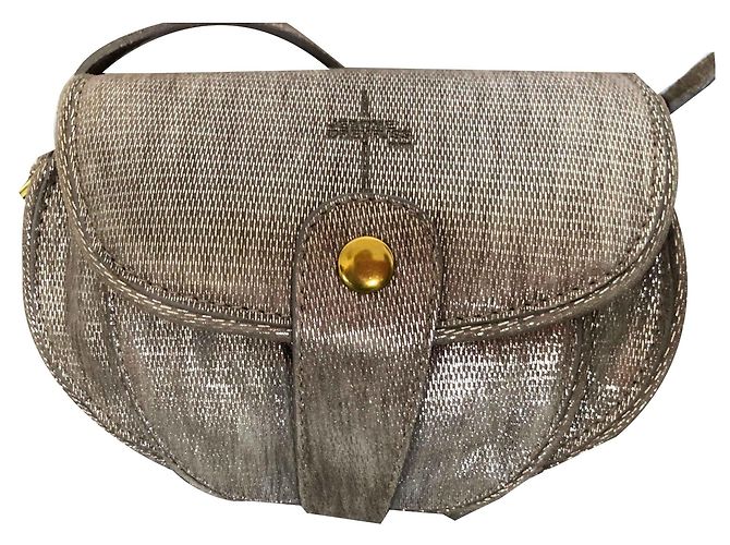 Jerome Dreyfuss Momo Metallic Leather Messenger Bag
