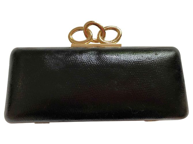Pochette Minaudière Diane Von Furstenberg Pelle Nera Nero