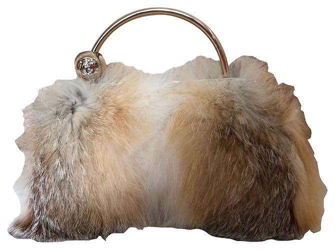 Bolsa Minaudière Gucci em Pele Bege