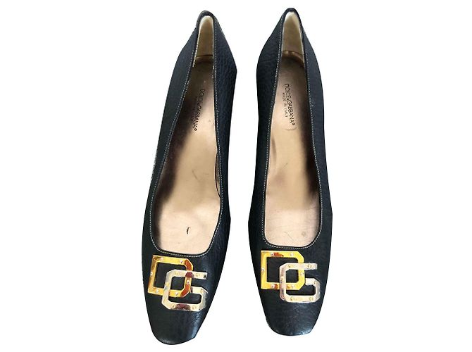 Ballerine Dolce & Gabbana in pelle nera Nero